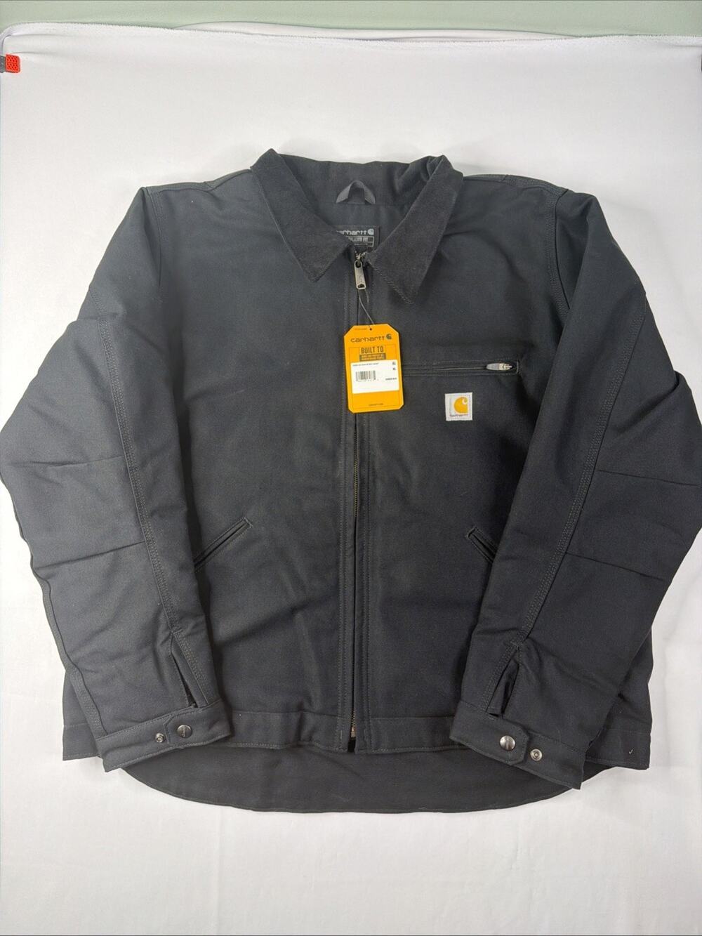 Carhartt Iconic J01 Duck Detroit Jacket Work Coat Black XL XLarge